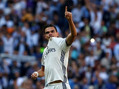 File image of Real Madrid's Pepe. REUTERS