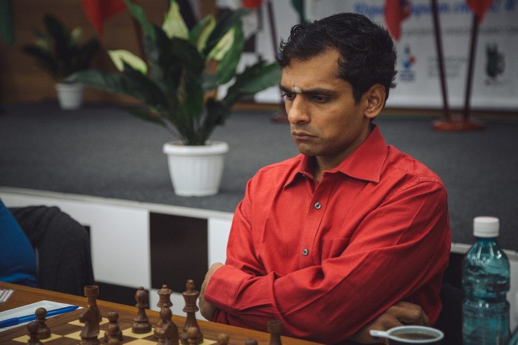 Sasikiran Krishnan came very close to beating Wei Yi in round two. (Image courtesy: FIDE)