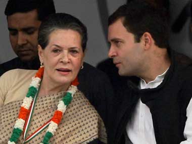 File image of Sonia Gandhi and Rahul Gandhi. PTI