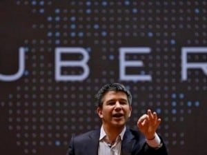 FILE PHOTO - Uber CEO Travis Kalanick speaks to students during an interaction at the Indian Institute of Technology (IIT) campus in Mumbai, India, January 19, 2016. REUTERS/Danish Siddiqui/File photo