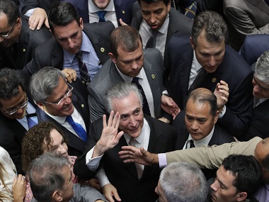 Brazil President Michel Temer terms bribery charge as 'fiction', attacks prosecutor for creating a 'soap opera' Brazil President Michel Temer terms bribery charge as 'fiction', attacks prosecutor for creating a 'soap opera'