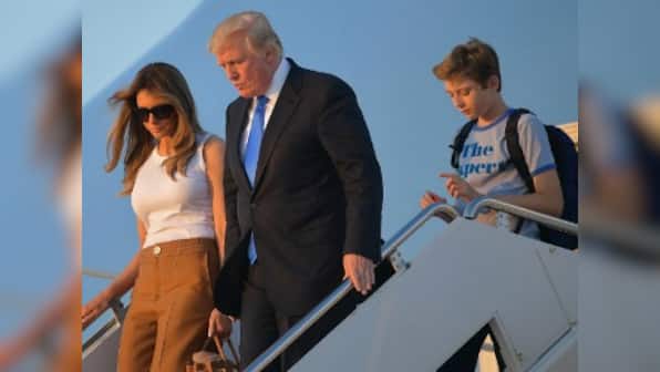Melania Trump and son Barron Trump finally move into the White House