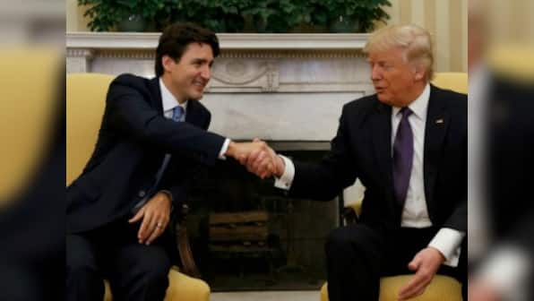 Donald Trump lauds Justine Trudeau for increasing Canada's military budget by 70 percent