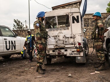 File image of Indian paramilitary personnel as part of UN peacekeeping forces. Getty Images