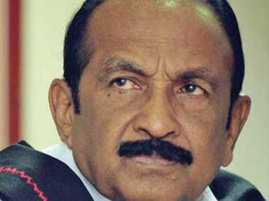 Chennai court convicts Vaiko in 2009 sedition case; MDMK chief gets one-year jail term for pro-LTTE speech Chennai court convicts Vaiko in 2009 sedition case; MDMK chief gets one-year jail term for pro-LTTE speech