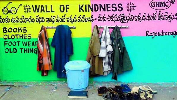 Watch: Walls of Kindness in Hyderabad encourage people to leave what they don't need