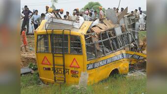 Uttar Pradesh: 22 die as bus catches fire in Bareilly after colliding with truck, several in critical condition