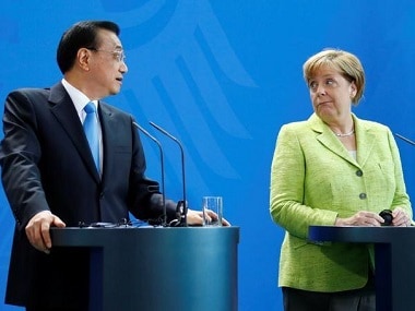 Germany Chancellor Angela Merkel and Chinese Premier Li Keqiang. Reuters