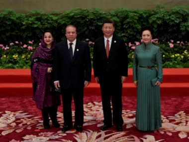 Pakistan's Prime Minister Nawaz Sharif and his wife Kalsoom Nawaz Sharif pose with Chinese President Xi Jinping and his wife Peng Liyuan in Beijing, China (representational image). Reuters