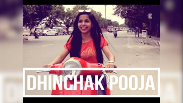 Dhinchak Pooja might be in trouble for riding scooter without helmet in 'Dilon Ka Shooter'