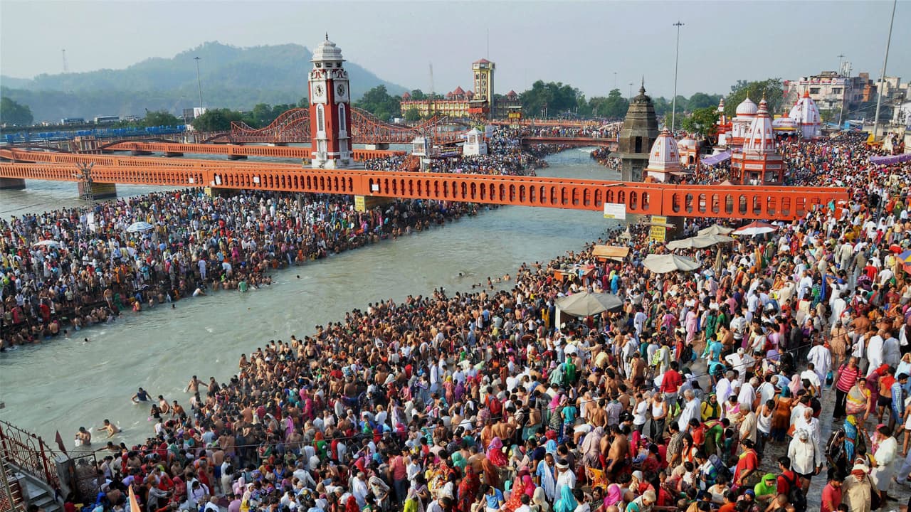 River Ganga during Dussehra 2017. PTI