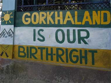 GJM supporters set truck on fire along with driver, block arterial roads in Darjeeling GJM supporters set truck on fire along with driver, block arterial roads in Darjeeling