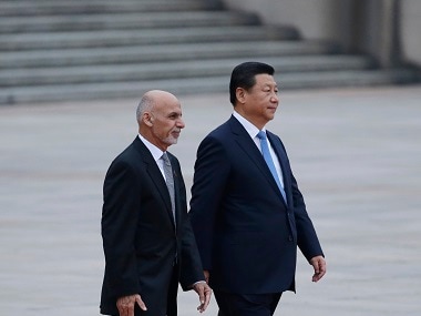 Afghanistan's president Ashraf Ghani Ahmadzai and China's president Xi Jinping. Reuters