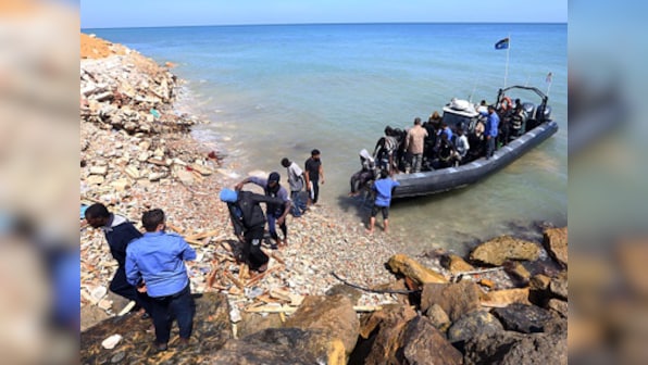 Smugglers force 180 African refugees off boat headed for Yemen; five migrants drown, 50 missing
