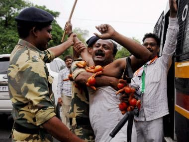 File image of a farmer protesting against the government in Nagpur. PTI