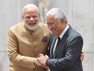 Narendra Modi's three-nation tour: PM arrives in Portugal, holds talks to boost bilateral ties Narendra Modi's three-nation tour: PM arrives in Portugal, holds talks to boost bilateral ties
