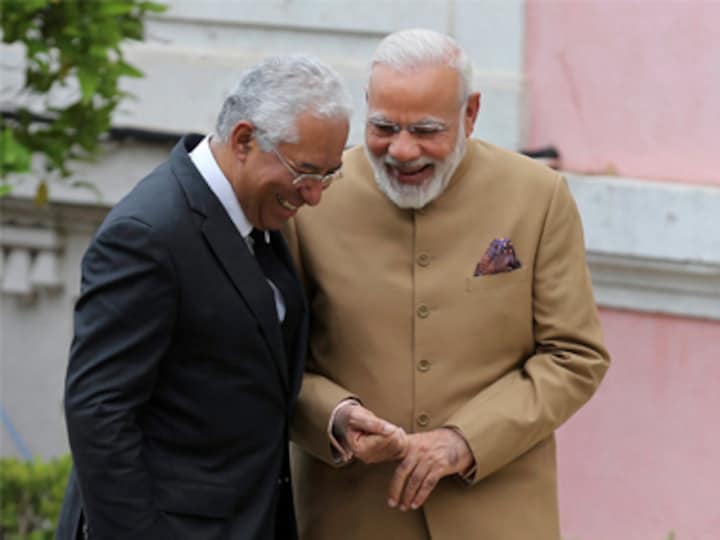 Narendra Modi presents OCI card to Portugal's Indian-origin prime minister Antonio Costa