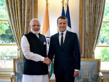 Narendra Modi in France: PM, Macron declare the two nations will take Paris climate accord forward Narendra Modi in France: PM, Macron declare the two nations will take Paris climate accord forward