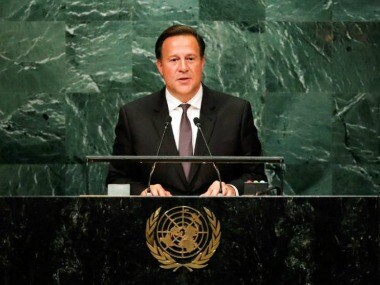 File image of Panama President Juan Carlos Varela. Reuters