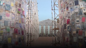 Watch: The 'Parthenon of Books' a monumental artwork to protest censorship