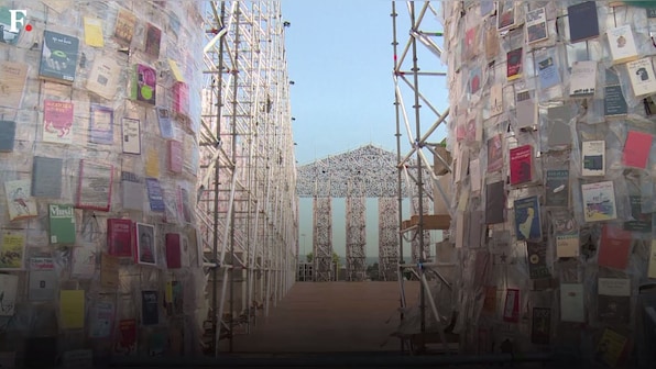 Watch: The 'Parthenon of Books' a monumental artwork to protest censorship