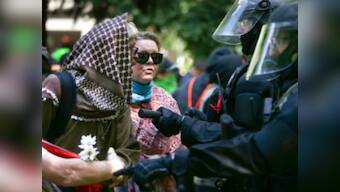 Pro-Donald Trump free speech rally draws hundreds of counter protesters in Portland, Oregon