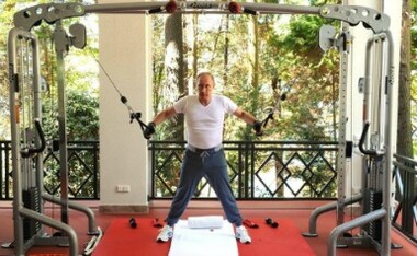 Behind the iron curtain: Vladimir Putin's fitness secrets include swimming and playing with his dog
