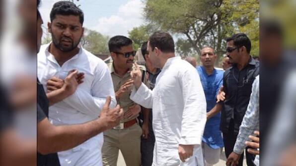 MP farmers' strike: Political drama unfolds near Neemuch border as Rahul Gandhi leaves for Mandsaur on bike