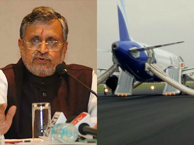 Scare for BJP leaders at Patna airport after tyre burst on Delhi-bound flight; air traffic suspended Scare for BJP leaders at Patna airport after tyre burst on Delhi-bound flight; air traffic suspended