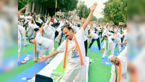 International Yoga Day 2017: Trust Twitterrati to find the lighter side of our netas performing asanas