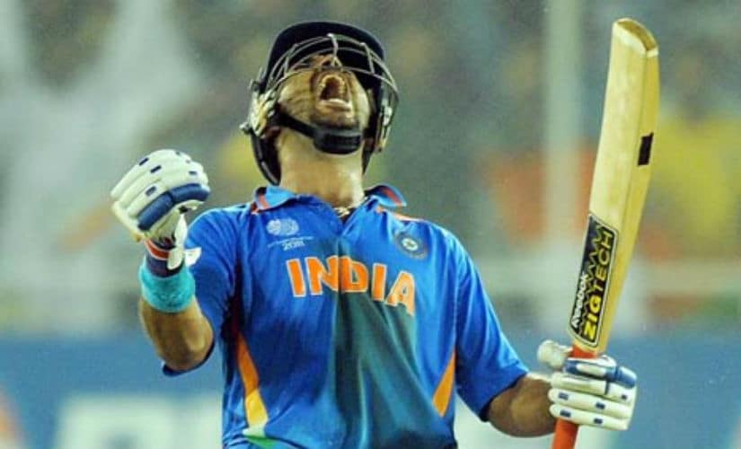 Yuvraj was the player of the tournament. AFP