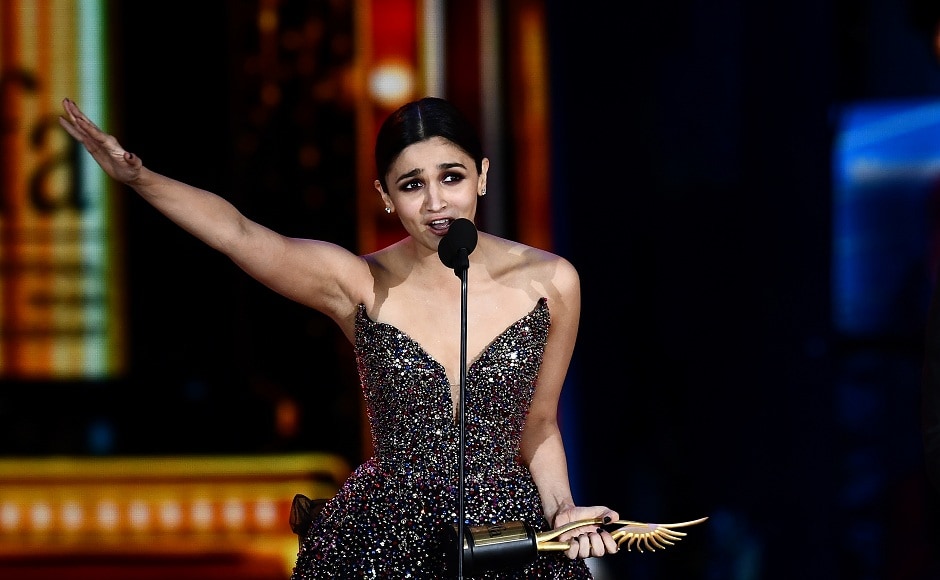 Winner of Best Performance in a Leading Role - Female, Bollywood actress Alia Bhatt for