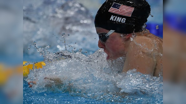 FINA World Championships: US swimmer Lilly King breaks world record to win gold in 50m breaststroke