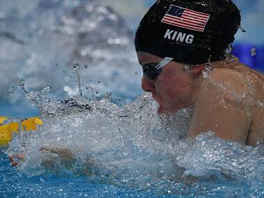 FINA World Championships: US swimmer Lilly King breaks world record to win gold in 50m breaststroke