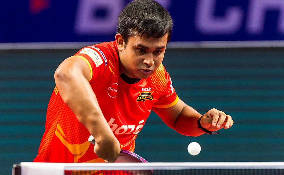 Soumyajit Ghosh could only win a solitary game Wong Chun Ting. UTT Soumyajit Ghosh could only win a solitary game Wong Chun Ting. UTT