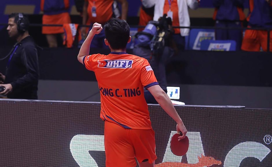 Wong Chun Ting made a memorable comeback after winning against Soumyajit Ghosh. UTT Wong Chun Ting made a memorable comeback after winning against Soumyajit Ghosh. UTT