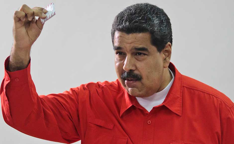 A wave of bloodshed swept through Venezuela as troops cracked down on violent protests against elections to choose the members of a powerful Assembly that president Nicolas Maduro has tasked with writing a new Constitution. Maduro has issued a ban on protests during and after the vote, threatening prison terms of up to 10 years. AP A wave of bloodshed swept through Venezuela as troops cracked down on violent protests against elections to choose the members of a powerful Assembly that president Nicolas Maduro has tasked with writing a new Constitution. Maduro has issued a ban on protests during and after the vote, threatening prison terms of up to 10 years. AP