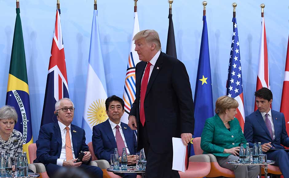World leaders made concessions on trade and climate change to Donald Trump at the end of the most fractious and riot-hit G20 summit ever, in exchange for preserving a fragile unity of the club of major industrialised and emerging economies. Reuters World leaders made concessions on trade and climate change to Donald Trump at the end of the most fractious and riot-hit G20 summit ever, in exchange for preserving a fragile unity of the club of major industrialised and emerging economies. Reuters
