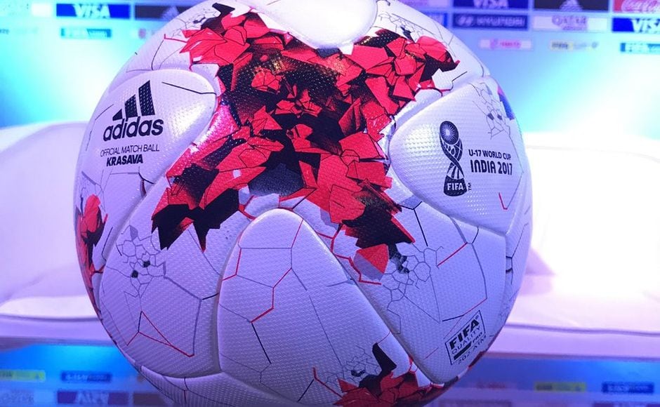 The official match ball for the FIFA U-17 World Cup, 'Krasava.' Image courtesy: Twitter.com/@fifacom The official match ball for the FIFA U-17 World Cup, 'Krasava.' Image courtesy: Twitter.com/@fifacom