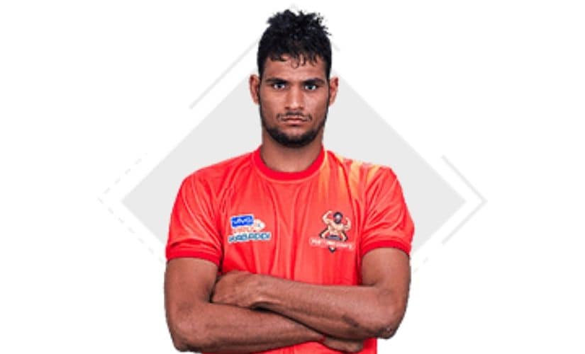Gujarat Fortunegiants' Sachin. Image courtesy: www.prokabaddi.com