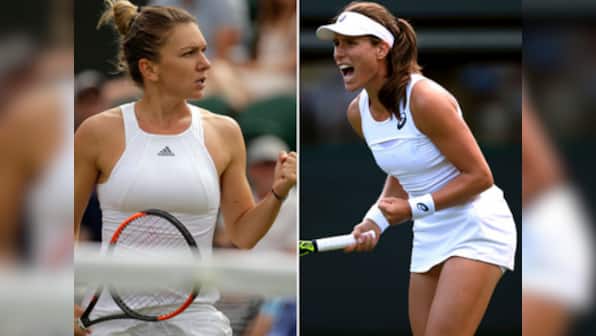 Wimbledon 2017: Johanna Konta, Simona Halep warm up for quarter-final with verbal volleys