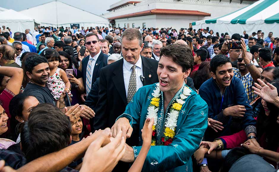The celebrations were also attended by former Ministry of External Affairs (MEA) spokesperson and current Indian ambassador to Canada, Vikas Swarup. AP The celebrations were also attended by former Ministry of External Affairs (MEA) spokesperson and current Indian ambassador to Canada, Vikas Swarup. AP