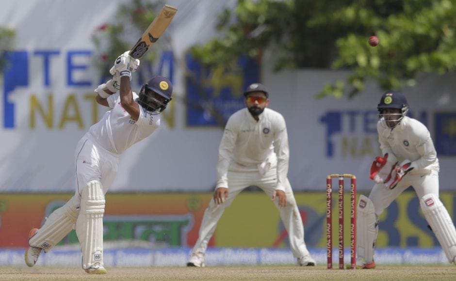 Niroshan Dickwella provided some resistance before falling for 67. AP Niroshan Dickwella provided some resistance before falling for 67. AP