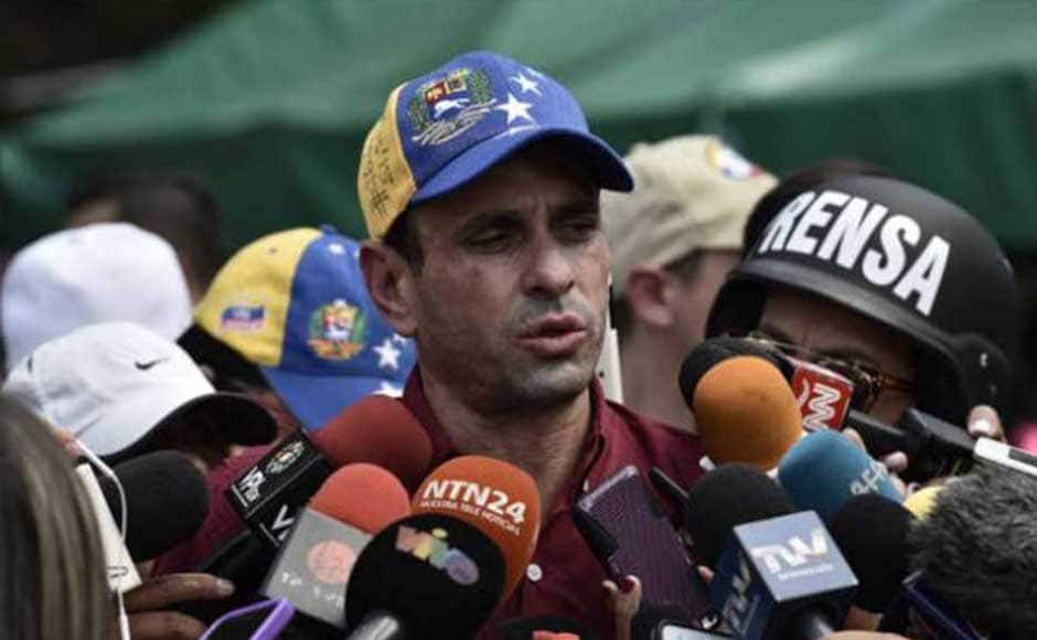 Senior opposition leader Henrique Capriles called on Venezuelans to continue defying the deeply unpopular Maduro with new protests against the election and the Senior opposition leader Henrique Capriles called on Venezuelans to continue defying the deeply unpopular Maduro with new protests against the election and the