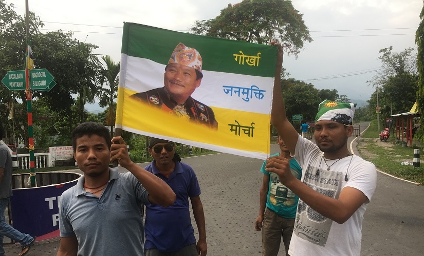 File image of protesting GJM workers. Image procured by author