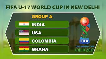 FIFA U-17 World Cup 2017: India take on USA, Colombia, Ghana in New Delhi's Jawaharlal Nehru Stadium