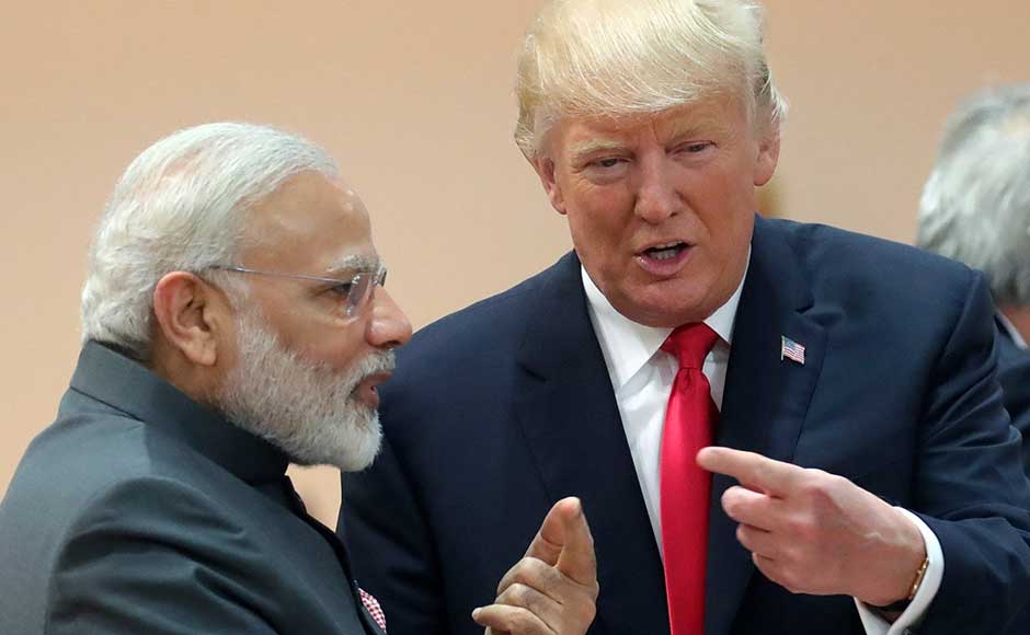 A highlight for India was when Donald Trump walked up to Indian prime minister Narendra Modi for A highlight for India was when Donald Trump walked up to Indian prime minister Narendra Modi for
