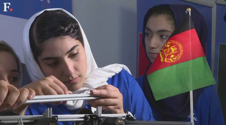 Watch: 'Happy' Afghan girls compete at robotics meet after US visa woes Watch: 'Happy' Afghan girls compete at robotics meet after US visa woes