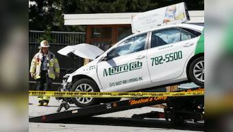 US: Taxi in Boston crashes into group of cab drivers, injures 10 people