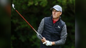 British Open 2017: Jordan Spieth shares lead with Brooks Kopeka and Matt Kuchar after first round
